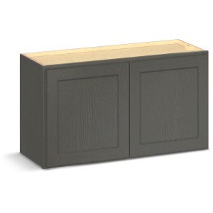 RELIABILT Parkstone II Wall Cabinet, Slate Stained, 33" W, 2 Doors, Fully Assembled - 641471 | Lowe's Pro Supply